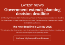 Government extends planning decision deadline
